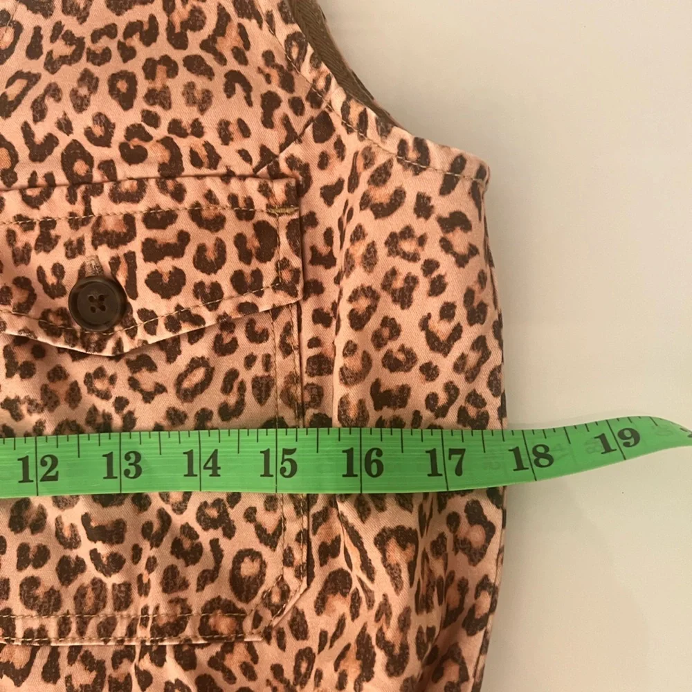 NWOT / J.Crew Norwood dress in leopard cozy chino - Picture 4 of 6